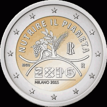 Italië 2 euro 2015 Expo Milaan UNC